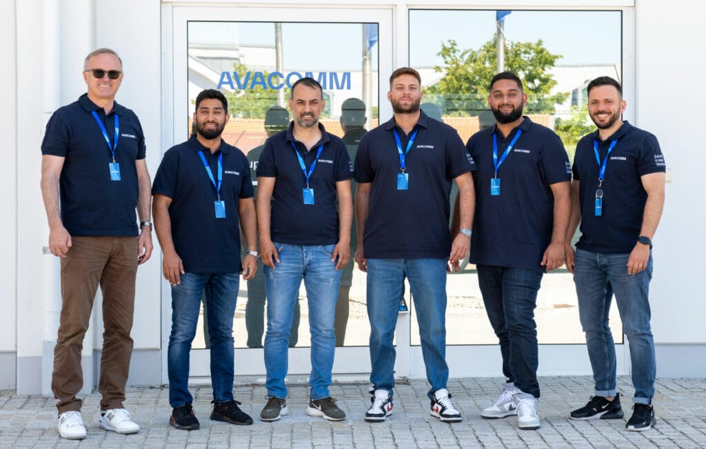 Gruppenfoto der AVACOMM Vertriebsmitarbeiter für die Region Seehausen