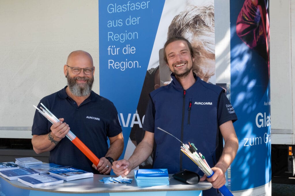 Avacomm Informationsstand am Grünen Markt in Holzkirchen