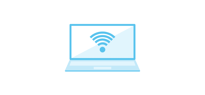 Illustration von einem Laptop