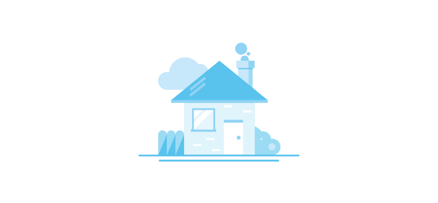 Illustration von einem Haus