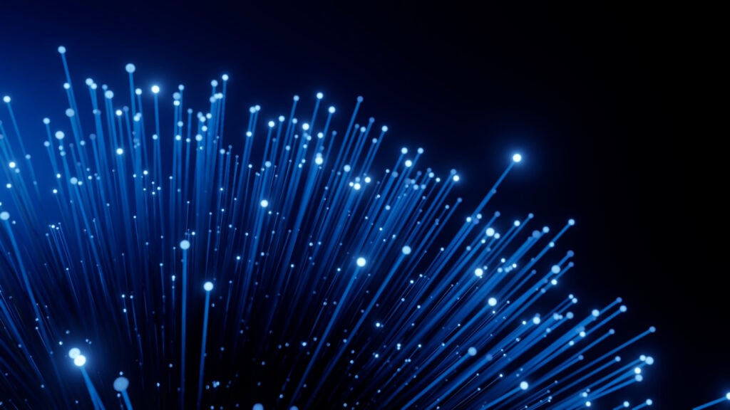 lichtschnelle Glasfaser